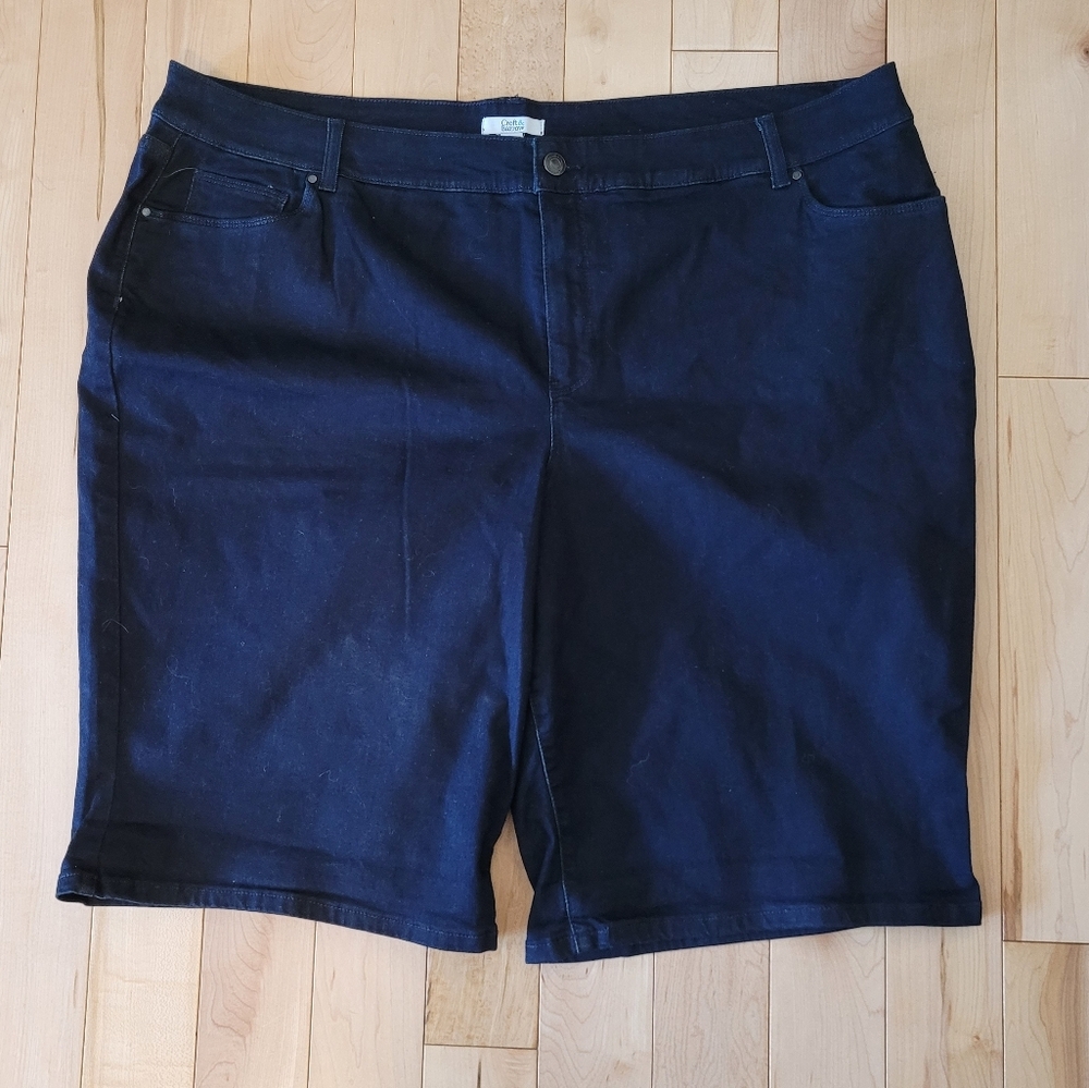 Croft & Barrow Women's Size 22W Blue Jeans Shorts